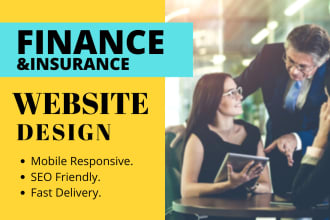design mortgage loans, insurance, tax consultant, financial advisor website