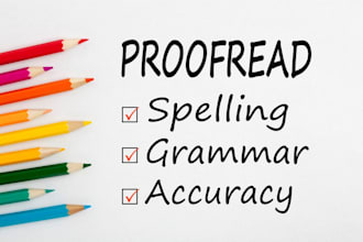 provide professional proofreading and editing