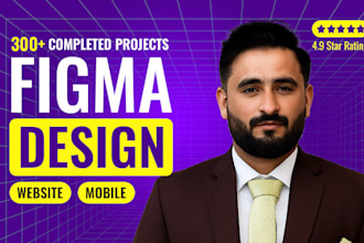 do PSD web template or figma website design