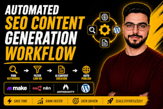 build an automated SEO data driven content generation workflow