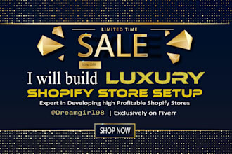 build a modern shopify store website