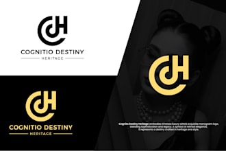 design luxury fashion clothing brand logo and streetwear monogram