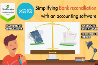 do bookkeeping and reconciliation bank, credit card account