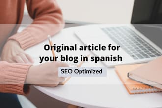 write SEO friendly spanish content for your website or blog