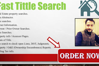 do property searches, title search, title typing
