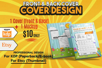 book cover or KDP book cover design