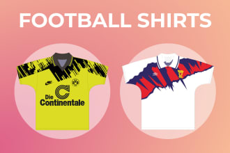 make any football shirt in vector art style