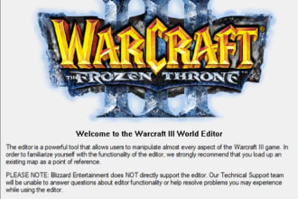 create warcraft iii map for you