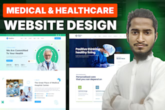 design medical, healthcare, doctor, dental, hospital, clinic website