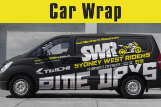 do professional car wrap design or any vehicle vinyl wrap