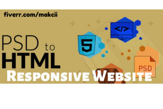 convert psd to html responsive bootstrap 4