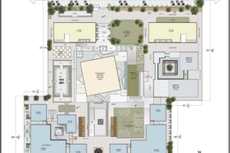 do 2d floor plan of your project in autocad