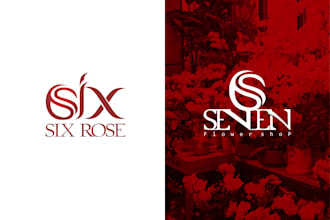 create your flower shop logo elegantly