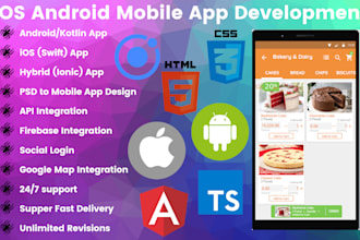 design and develop android and ios app
