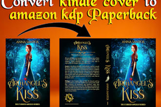 convert your ebook cover into kindle paperback