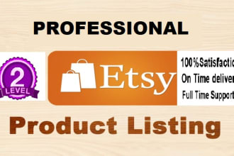 do etsy product listing for you