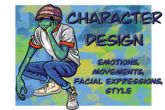develop a 2d cartoon character for you