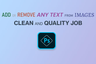 add or remove text from images