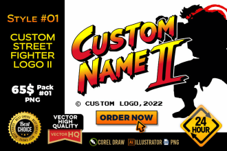 make you a street fighter custom name in 3 styles