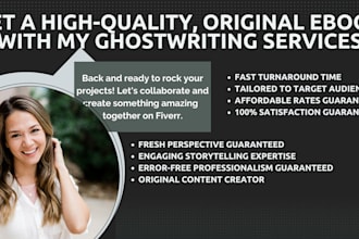 professionally write your ebook on any topic