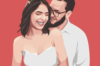 make your couple photo into awesome cartoon style