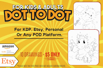 create connect the dots pages for kids and adults