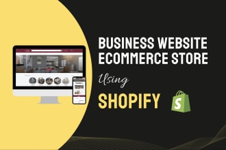 build a website design and ecommerce store using shopify