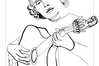 create a continuous line drawing for you