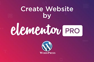 create wordpress website by elementor pro page builder