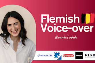 record a professional dutch flemish vlaamse voice over