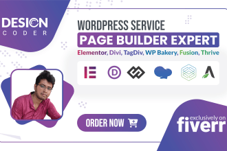be elementor, divi, wp bakery, tagdiv, fusion builder expert