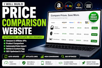 build an price comparison or product comparison website