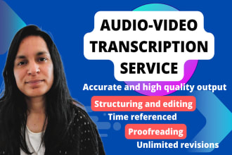 transcribe audio and will do video transcription