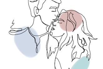 draw you a single line or other style portrait