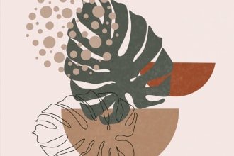 draw you a poster in boho style