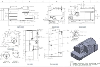 create 2d manufacturing drawings in solidworks and autocad