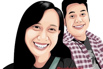 make your picture into vektor art illustration