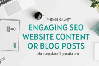 write your SEO website content or blog post