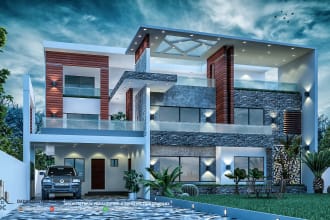 create photo realistic 3d architectural render and animation