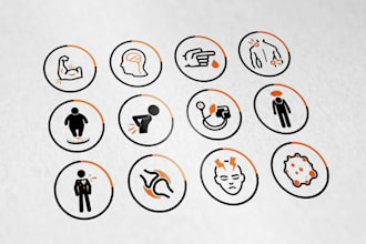 do flat icons design for web and app