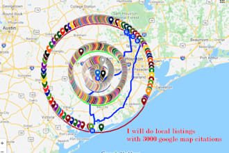 do local listings with 3000 google map citations