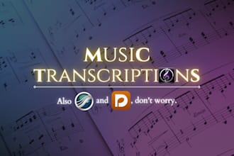 transcribe sheet music in sibelius