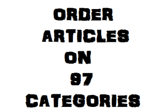 write a SEO 500 words article on 97 categories mentioned in this gig
