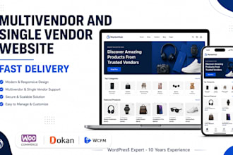 develop a professional multivendor marketplace website