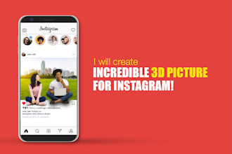 create incredible 3d picture for instagram
