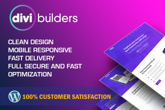 design divi wordpress website, divi theme customization using divi builder