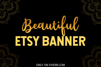 do professional etsy banner design for store