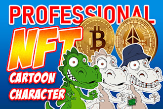 create a professional nft cartoon character