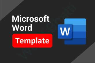 design and format microsoft ms word document template