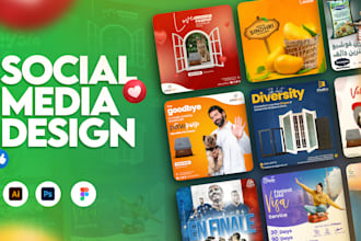design social media ad creatives, facebook ads post, instagram posts, story